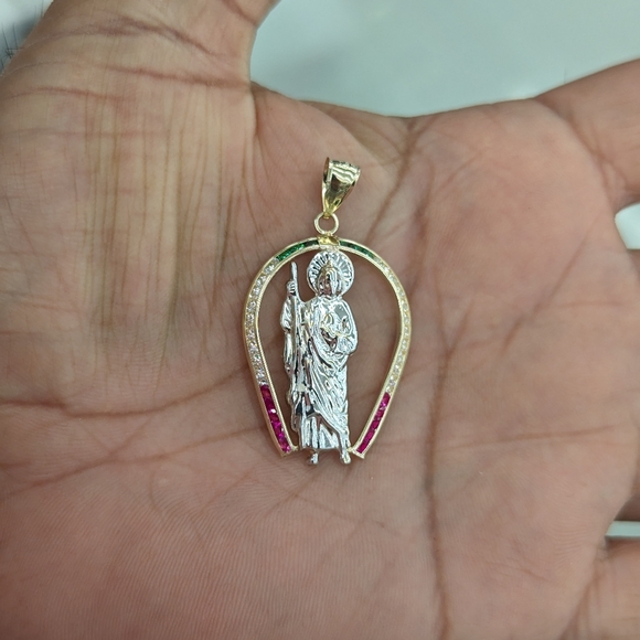 10kt Real Gold Saint Jude Pendant